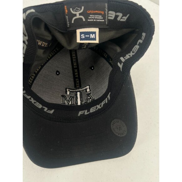 Hooey Texas A&M S/M Black Camo FlexFit Hat Aggies 12th Man College Cap - Picture 7 of 14